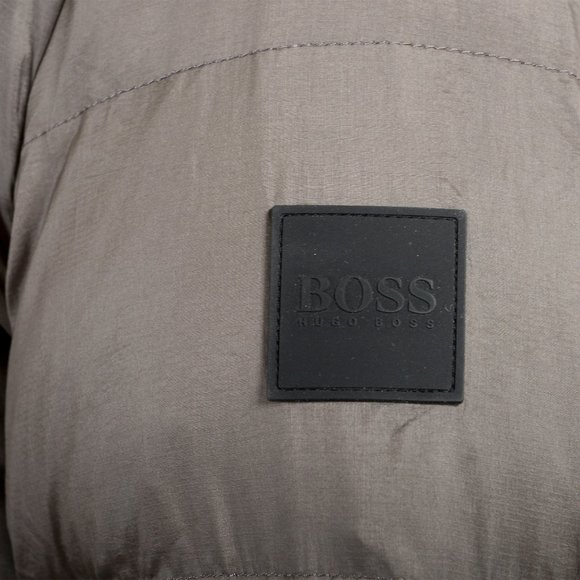 Hugo Boss Men's "Cynos" Gray Hooded Parka Jacket - Picture 6 of 9